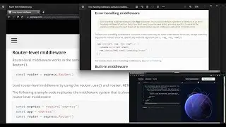 Using middleware: Router level middleware, Error-handling middleware, and Built-in middleware.