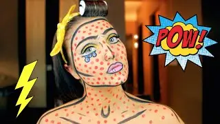 Comic Book Pop Art Makeup | Halloween Tutorial