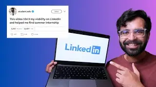 LinkedIn Hacks which helped 12,000 + Students get Jobs