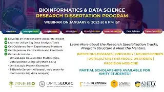 Amity University OmicsLogic Bioinformatics and Data Science Research Fellowship Webinar