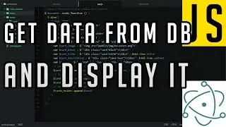 Electron Tutorial: Get data from database and display it using JQuery