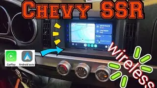 Chevrolet SSR How to remove the radio Install Carplay Android Auto reverse camera step by step