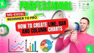 how to create line, pie and bar chart in excel | Pie chart in excel | line vs bar chart