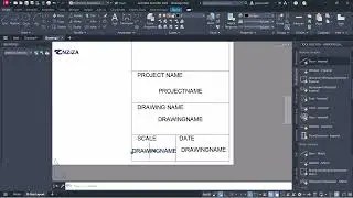 AutoCAD 2024 Tutorial: Setting up an Automated Title-block | Nziza Training Academy