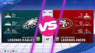 Madden NFL 20 LEGENDS 49ers vs Eagles PC SIM Gameplay