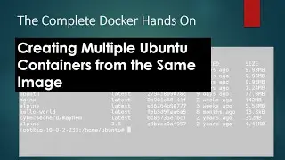 Part 3 of Chapter 3 - Creating Multiple Ubuntu Containers from the Same Image