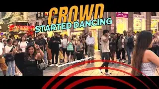 BACHNA AE HASEENO | CROWD JOINED IN LONDON | SURPRISE STREET PERFORMANCE