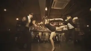 Asian woman fights men