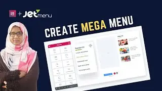 How to create advanced mega menu in Elementor using jet menu plugin | jetmenu crocoblock mega menu