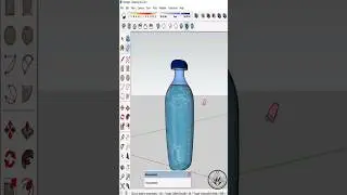 water bottle in #sketchup #sketchuponline #sketchuptutorial #autocadandinterior #viral #shorts