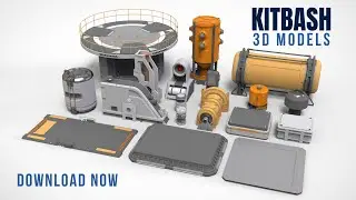 Kitbash 3D Models and Modular Assets