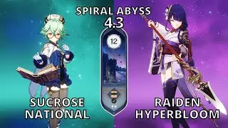 Sucrose National & Raiden Hyperbloom Spiral Abyss 4.3