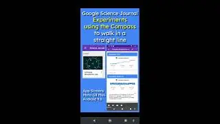 Google Science Journal Experiments Using the Compass to walk in a straight line