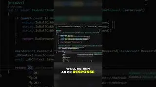 User Account with Hashed Password - ASP.Net Core Web API 