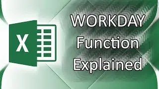 How to use WORKDAY Function in Excel 2016