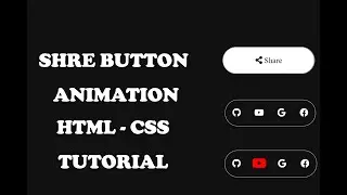 Animation Share Button | HTML & Pure CSS Tutorial