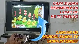 Cara Mudah Menampilkan Layar HP Ke TV Tabung | TV Tabung Android