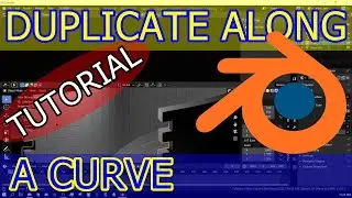 How To Duplicate Objects Along A Curve - Blender