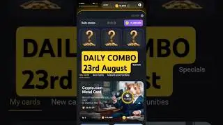 23 August Daily Combo | Hamster Kombat daily combo cards | Daily Combo Today #dailycombo