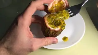 How to eat a passion fruit 