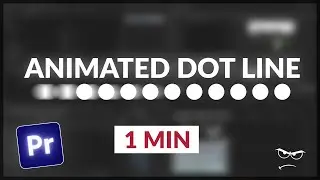 How to Make a Dotted Animated Line | Premiere Pro