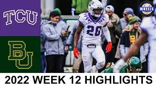 #4 TCU vs Baylor Highlights | College Football Week 12 | 2022 College Football Highlights