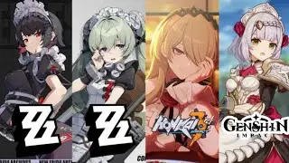 Every Maid we Got! Zzz x Honkai Impact 3 x Genshin Impact!