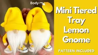 Diy Mini Tiered Tray Lemon Gnome - Craft Fair Must-have!