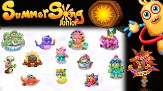 SummerSong Junior - all Costumes /Obstacles (My Singing Monsters: Dawn of Fire) 4k