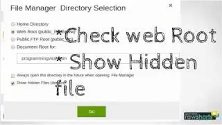 How to open .htaccess file in Cpanel of Godaddy