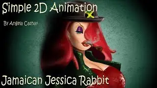 Simple 2D Animation: Jamaican  Jessica Rabbit