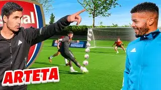 MIKEL ARTETA PREMIER LEAGUE COACHING SESSION 😱 | I HAD ONE TO ONE GOALSCORING TUTORIAL 🎯👨‍🎓⚽️