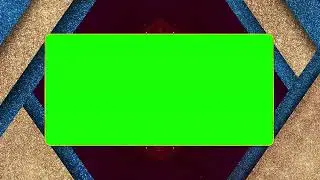 Blue and Gold Pattern Green Screen Frame with Ultra High | FREE TO USE | iforEdits