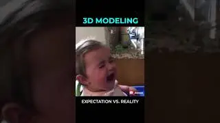 3d Modeling: Expectation vs Reality #3dmodeling #topology #hardsurfacemodeling