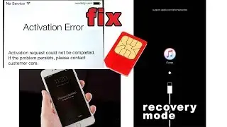 iphone activation error / iphone is disabled - FIX