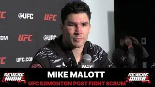 Mike Malott UFC Edmonton Post Fight-Scrum