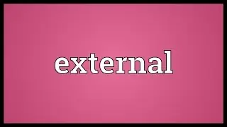 External Meaning