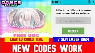 *NEW CODES September 7, 2024* Dance for UGC ROBLOX | Expires in 15 Hours!