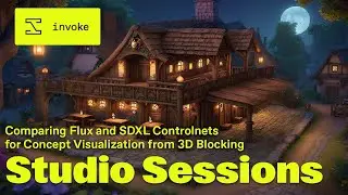 Comparing Flux and SDXL Controlnets for Concept Visualization from 3D Blocking