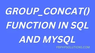 GROUP_CONCAT function in MySQL