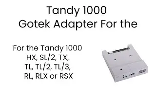 Add a Gotek Floppy Emulator to a Tandy (and solve that Tandy Floppy Cable problem) 