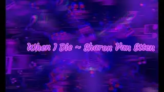 Sharon Van Etten ~ When I Die // Lyric Video