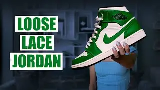 How to loose lace jordan 1 mid (with long laces)