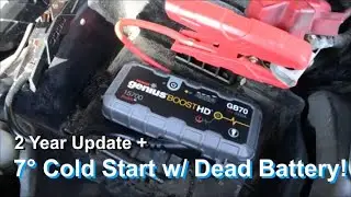 NOCO GB70 Jumpstarter Followup  7° Cold Start with DEAD Battery