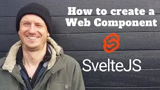 How to create a web component in sveltejs