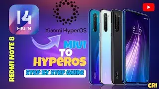 How to install HyperOS in Redmi note 8./// MIUI to HyperOS. MIUI 14