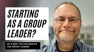 My Top 9 Tips for new PIs and group leaders #academia #postdoc #faculty #assistantprofessor