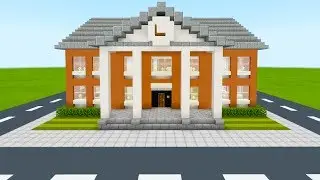 Minecraft Tutorial: How To Make A Town Hall Part 1 2019 City Tutorial