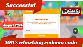 NEW ALL WORKING CODES FOR | PLS DONATE IN AUGUST 2024! ROBLOX PLS DONATE | CODES