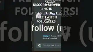 Free twitch followers 2023 discord server(DESC) #twitchfollowers #rocketleague #twitchclips #twitch